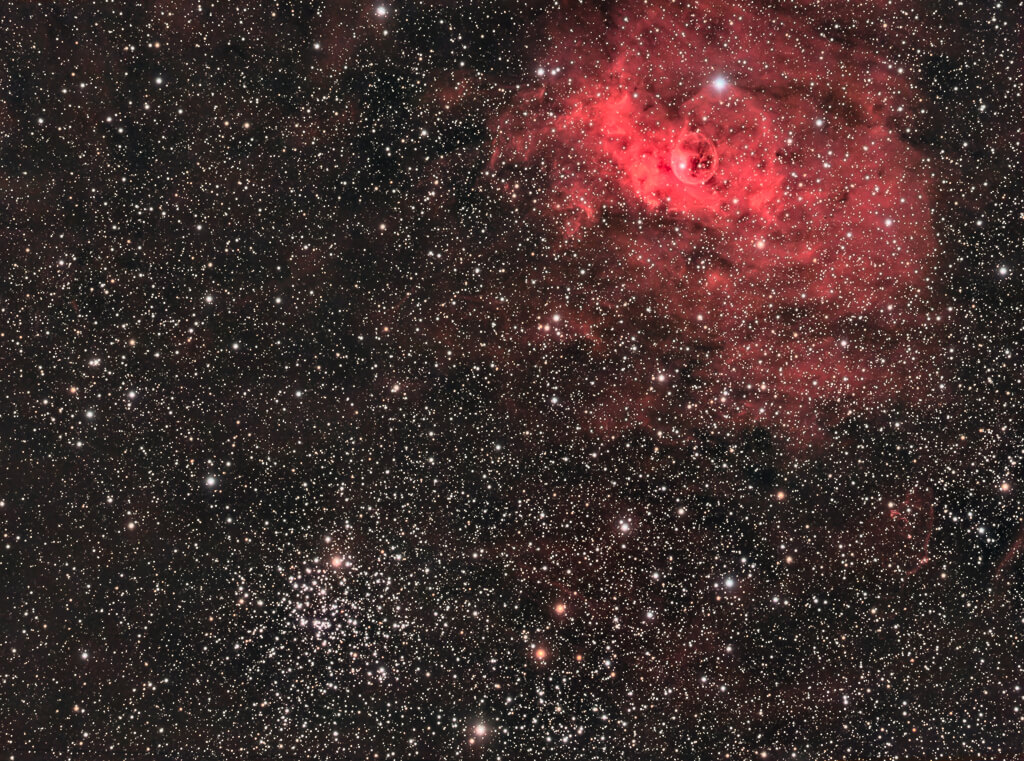 M52 et la Nébuleuse de la bulle